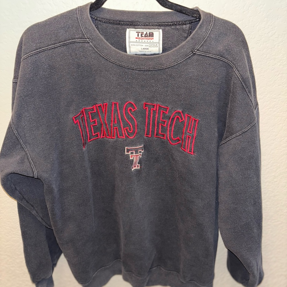 Texas Tech Women's Large Gray Sweater Collegiate Game Day College Comfy